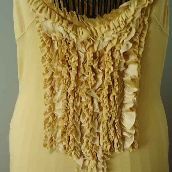 "CHELSEA & THEODORE" YELLOW SUMMER DRESS, SIZE M - Picture 3 of 9